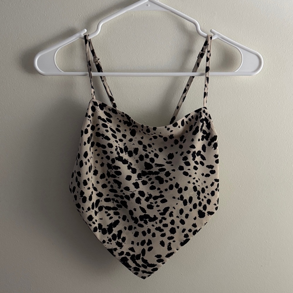 Windsor Black and Tan Spotted Top